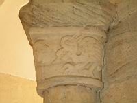 Saint-Genis-les-fontaines, Cloitre, Chapiteau, Dragon (1)